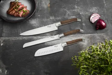 Laguiole By Hâws 3-piece chef's knife set - Oak - Hâws