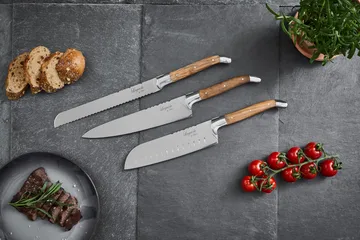 Laguiole By Hâws 3-piece chef's knife set - Oak - Hâws
