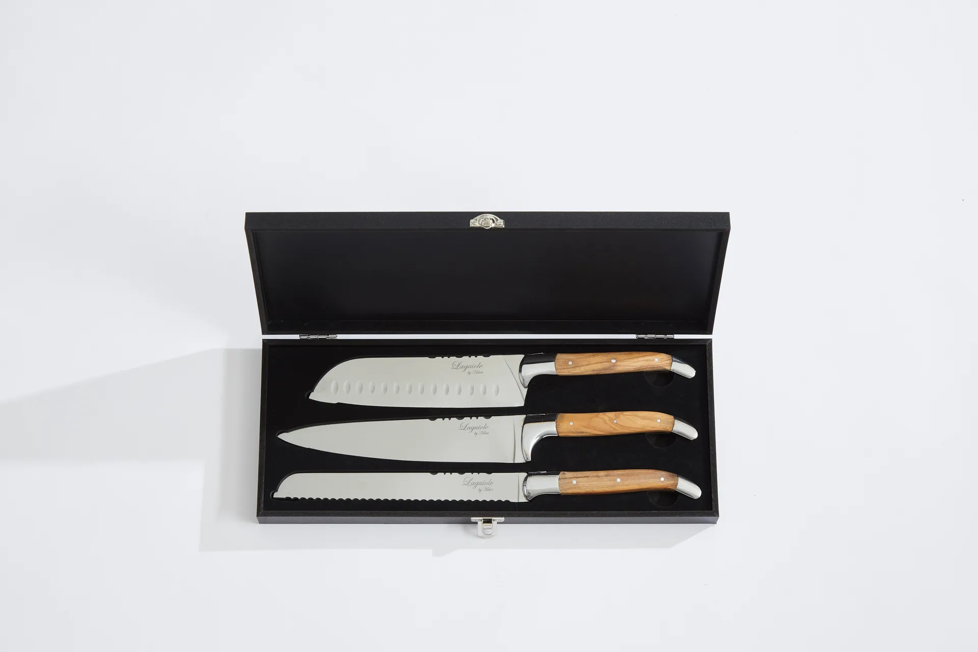 Laguiole By Hâws 3-piece chef's knife set, Olive Hâws