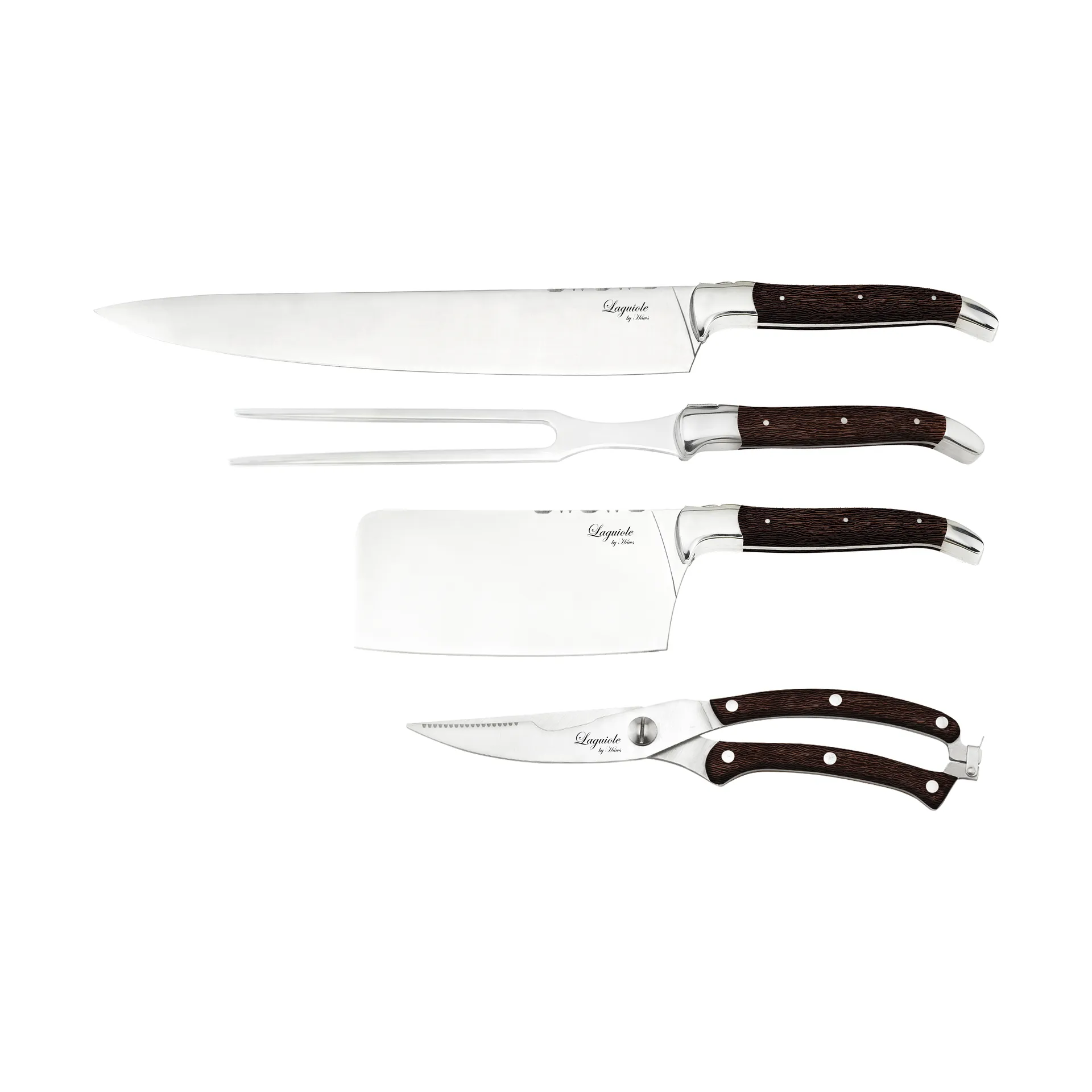 Laguiole By Hâws 4-piece chef's knife set, Wenge Hâws