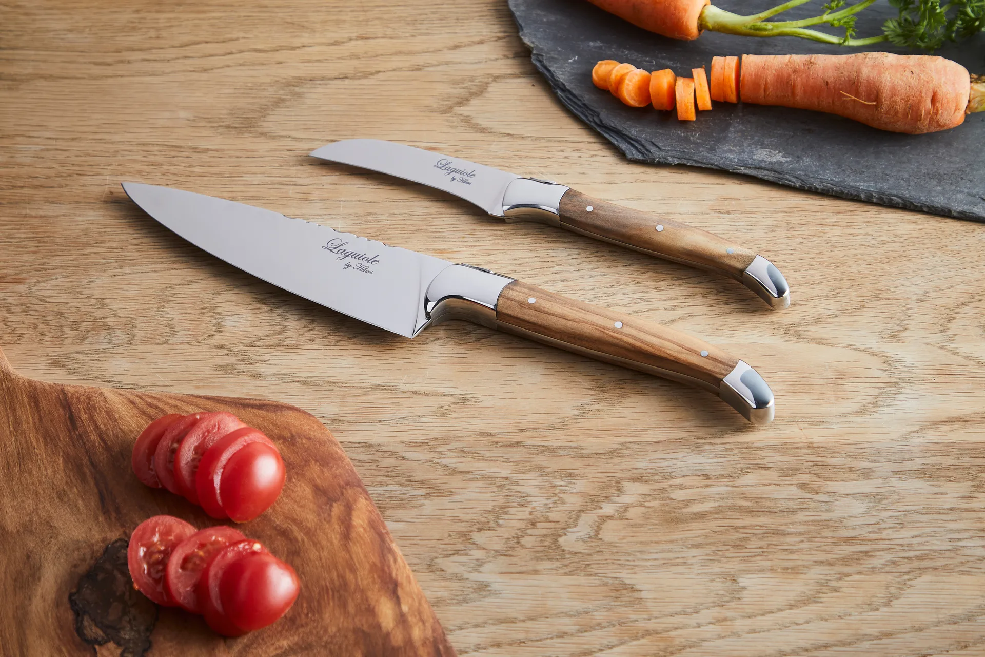 Laguiole By Hâws bowl & chef's knife set 2-piece, Olive Hâws