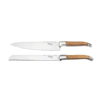 Laguiole By Hâws bread & chef knife set 2-piece - Oak - Hâws