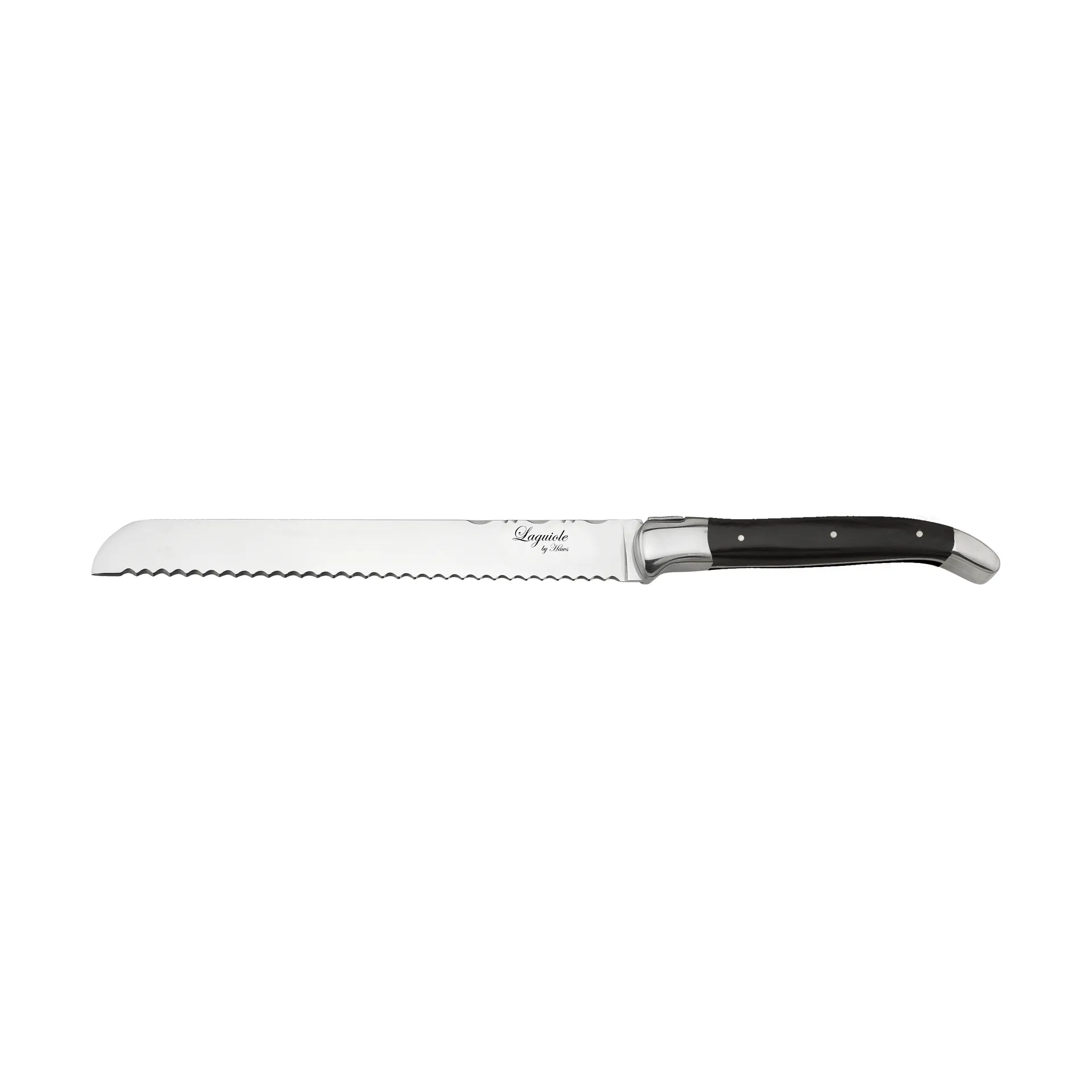 Laguiole by Hâws bread knife 24.4 cm, Black Hâws