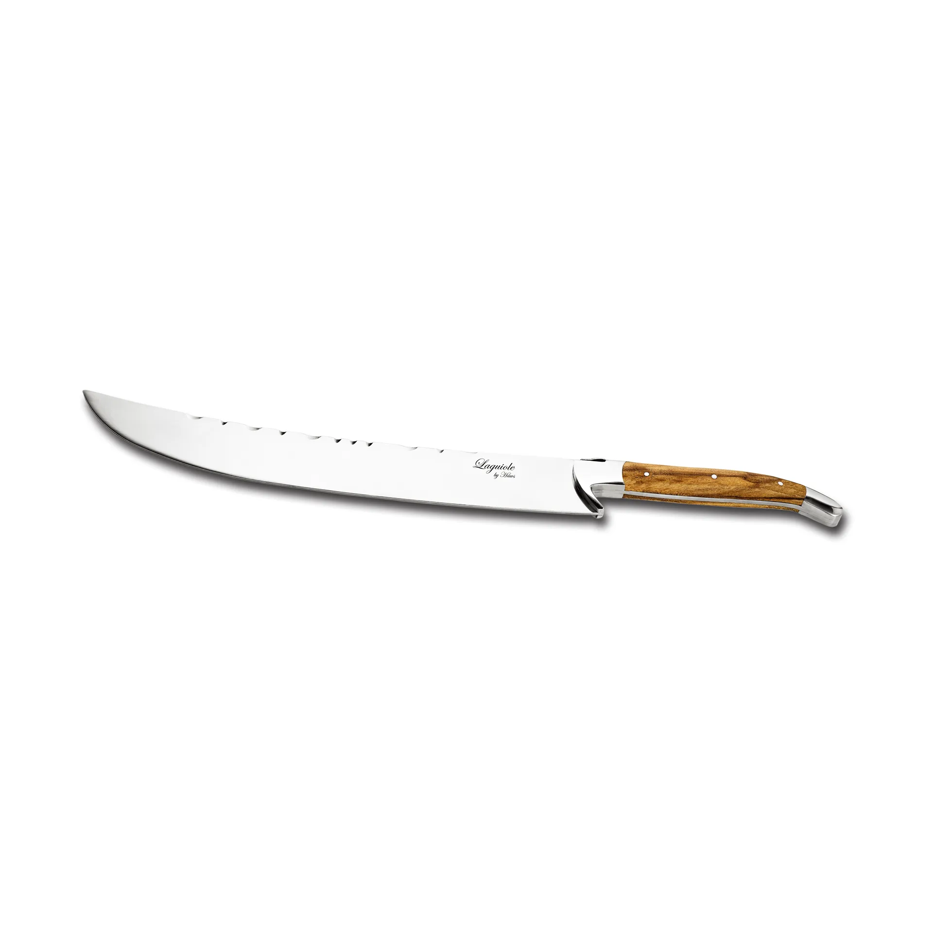 Laguiole By Hâws champagne saber 27 cm, Olive wood-stainless steel Hâws