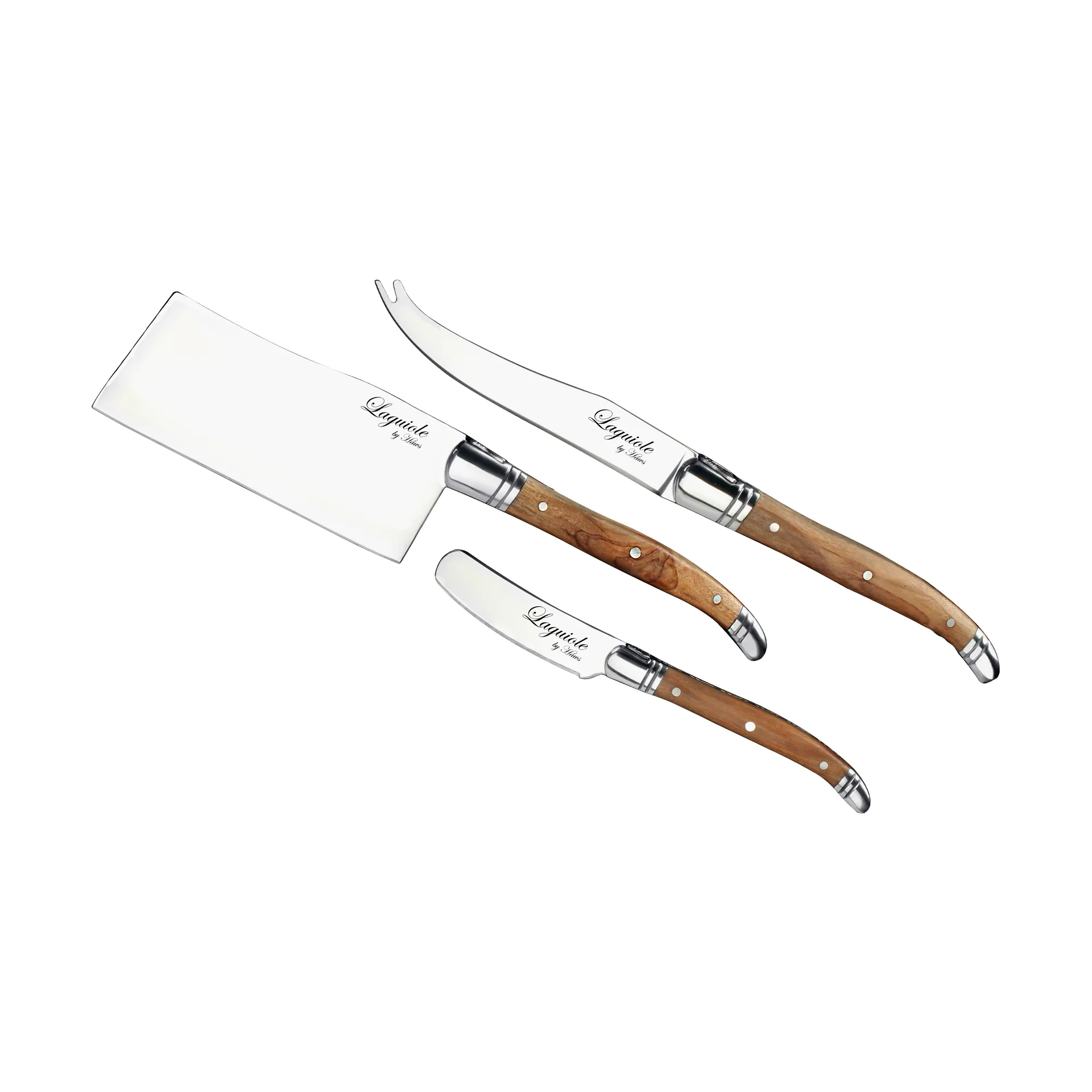 Laguiole By Hâws cheese knife set 3-piece, Olive Hâws