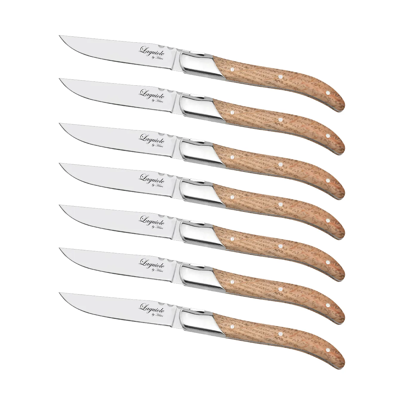 Laguiole By Hâws grilling fork 6-pack, Oak Hâws