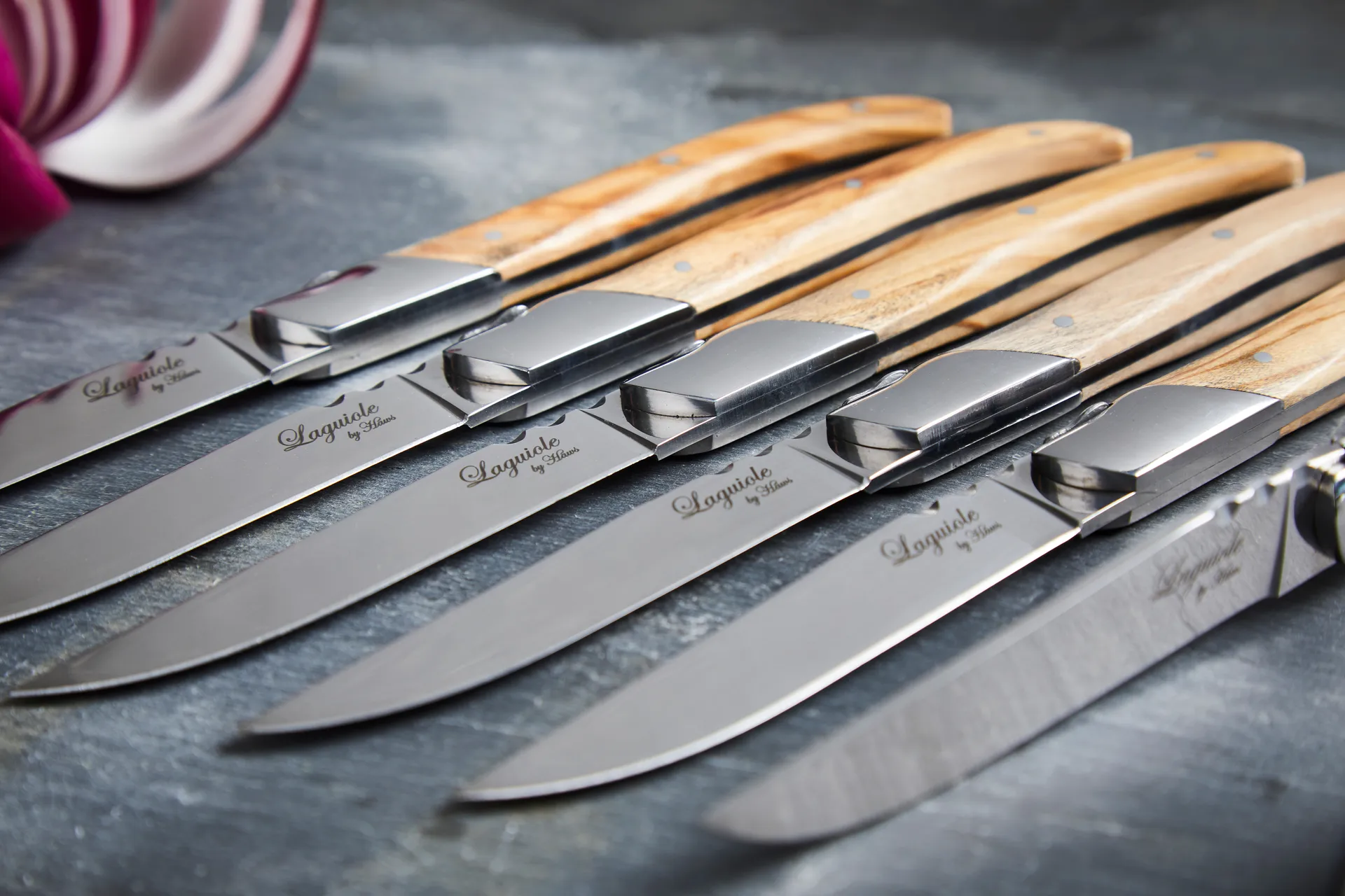 Laguiole By Hâws grilling fork 6-pack, Olive Hâws