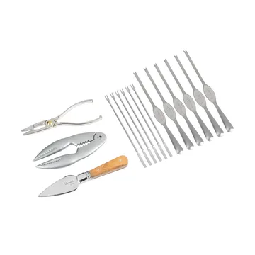 Laguiole by Hâws seafood set 15-piece - Olive wood-stainless steel - Hâws