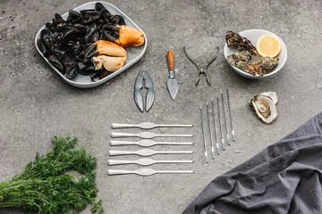 Laguiole by Hâws seafood set 15-piece - Olive wood-stainless steel - Hâws