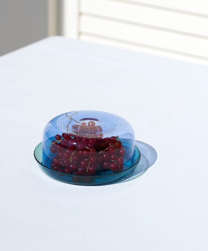 2-in-1 serving set bowl and saucer, Light blue-aqua HAY