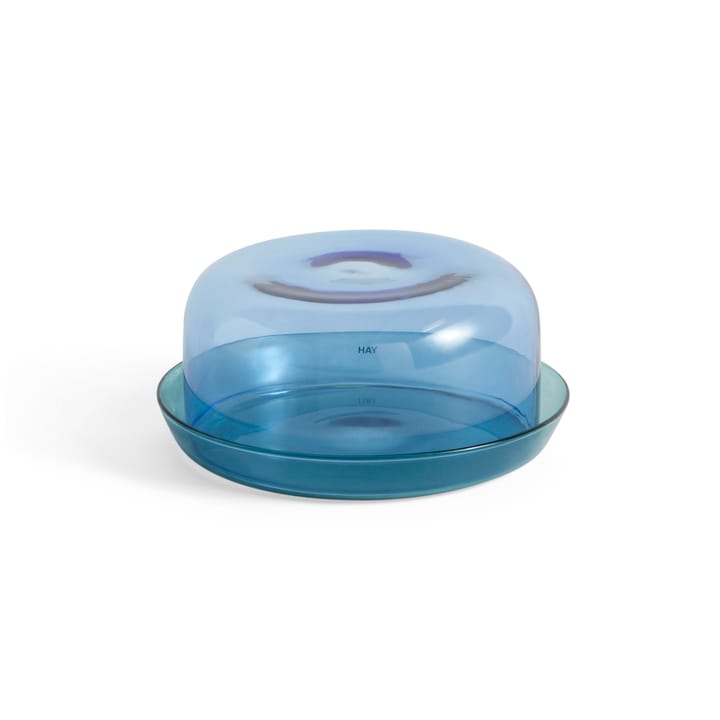 2-in-1 serving set bowl and saucer, Light blue-aqua HAY