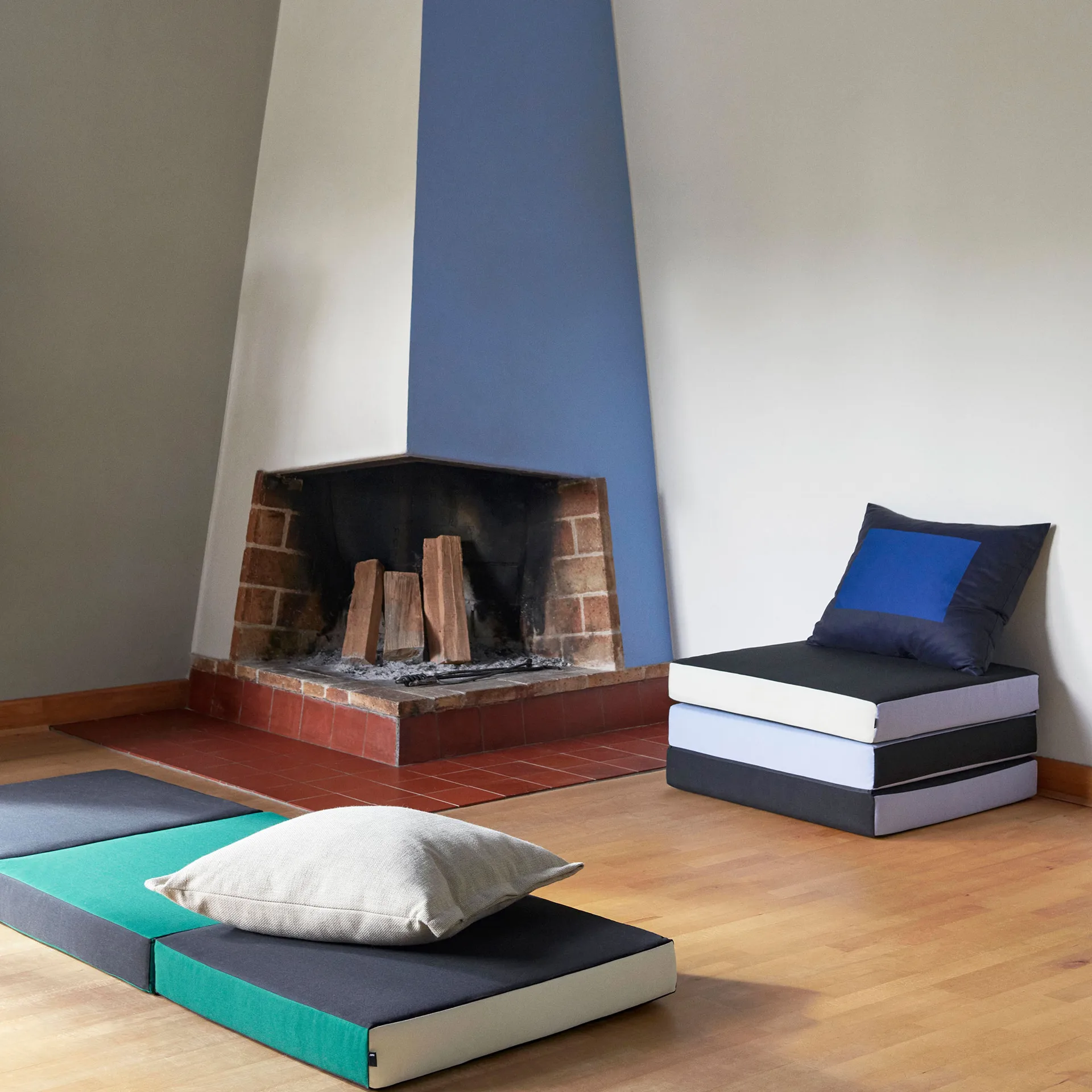 3 Fold mattress 70x195 cm, Green HAY