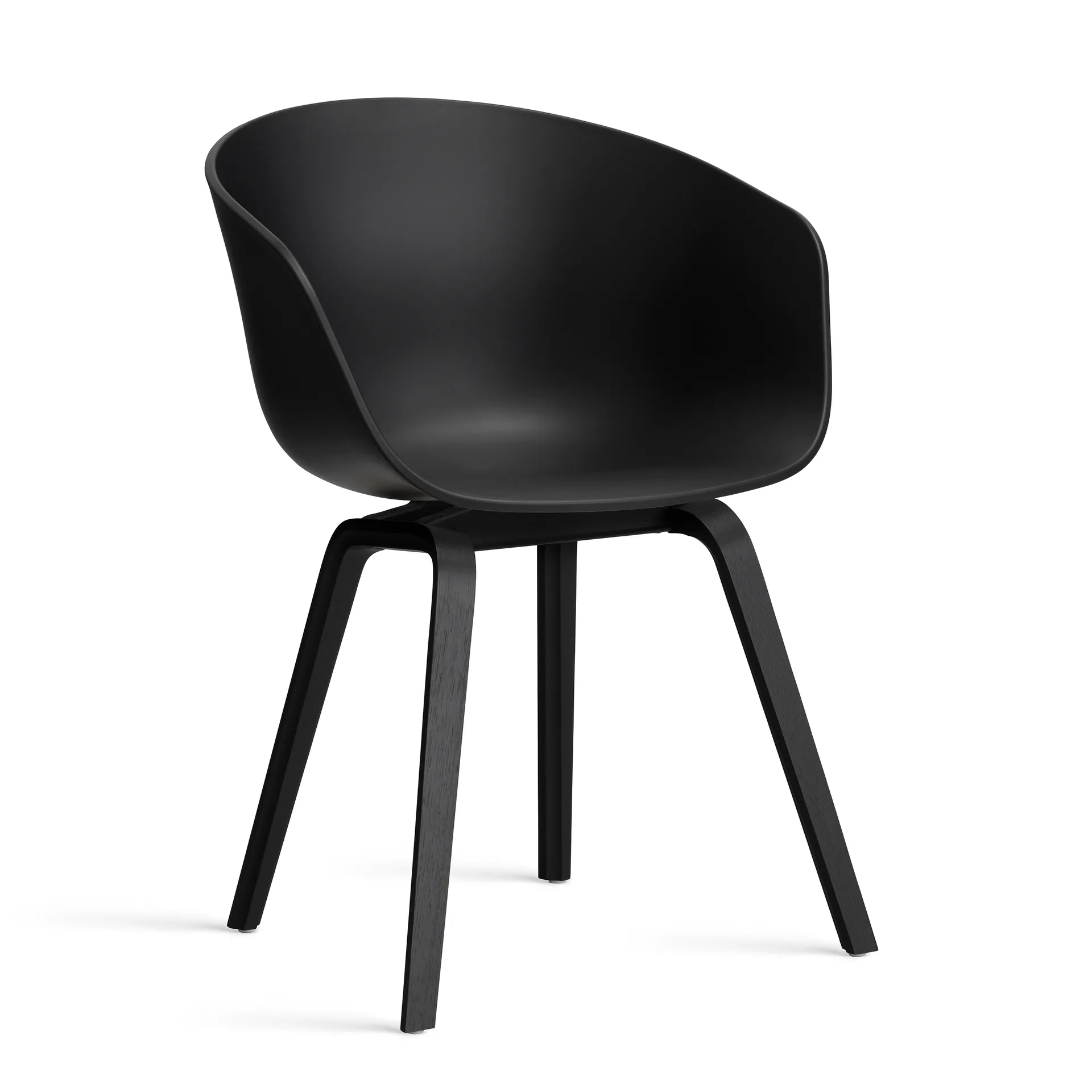 About a Chair 22 2.0 chair, Black-black oak frame HAY