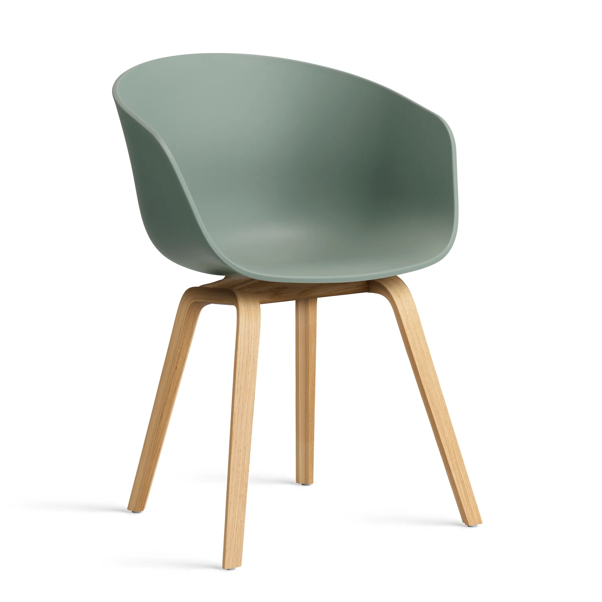 About a Chair 22 2.0 chair, Fall green-lacquered oak frame HAY