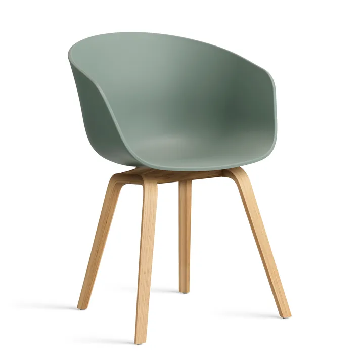 About a Chair 22 2.0 chair - Fall green-lacquered oak frame - HAY