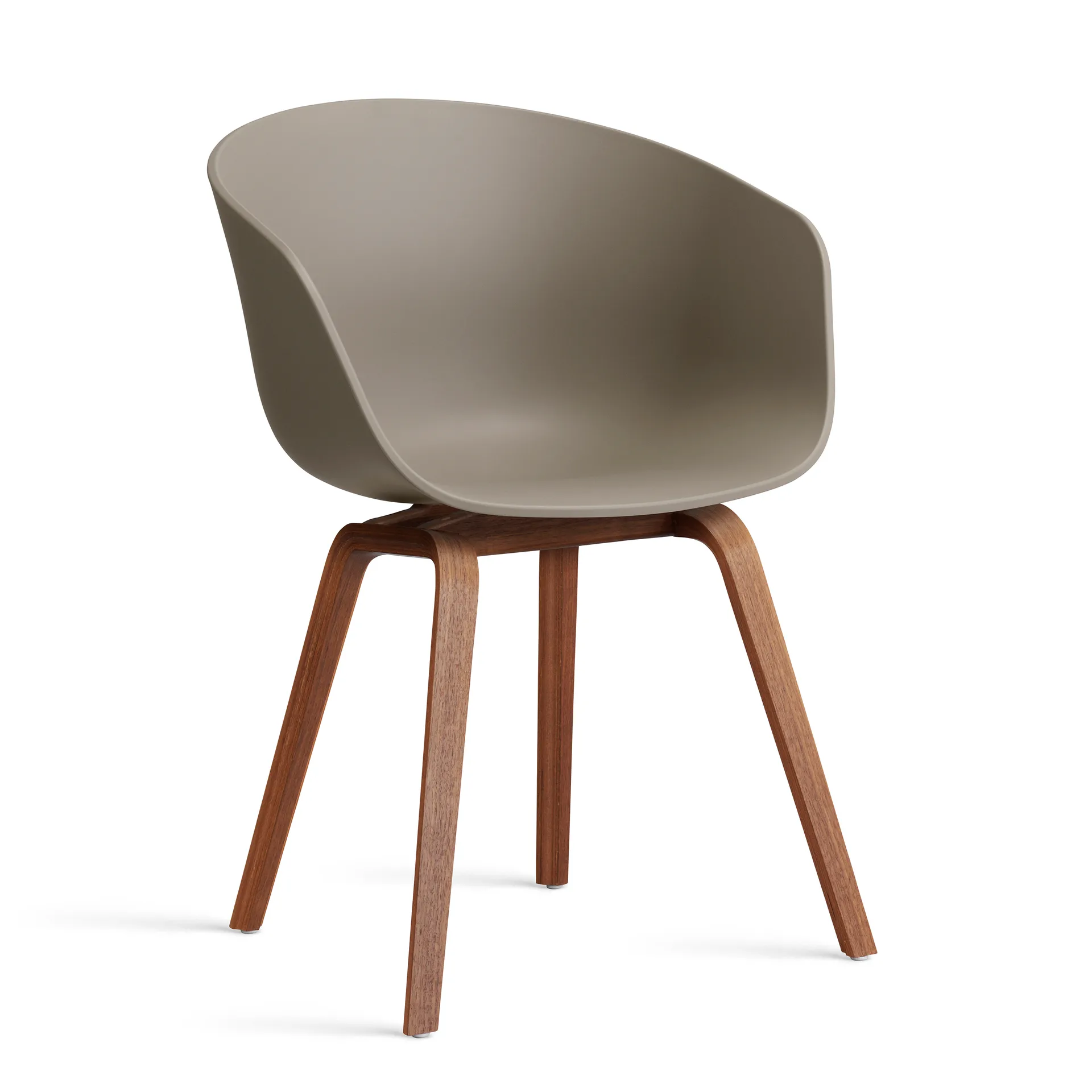 About a Chair 22 2.0 chair, Khaki-lacquered walnut frame HAY