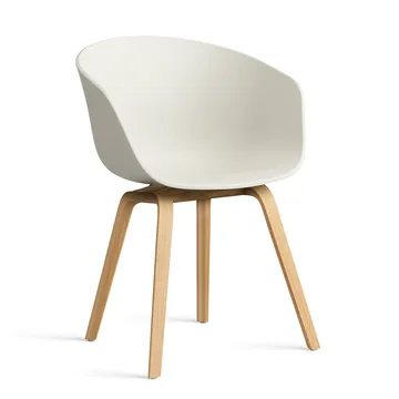 About a Chair 22 2.0 chair - Melange cream-lacquered oak frame - HAY