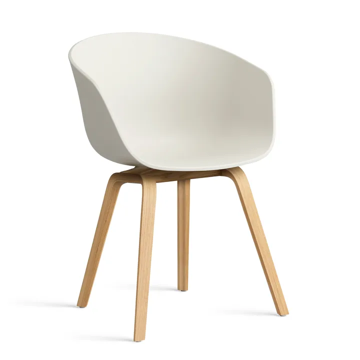 About a Chair 22 2.0 chair - Melange cream-lacquered oak frame - HAY