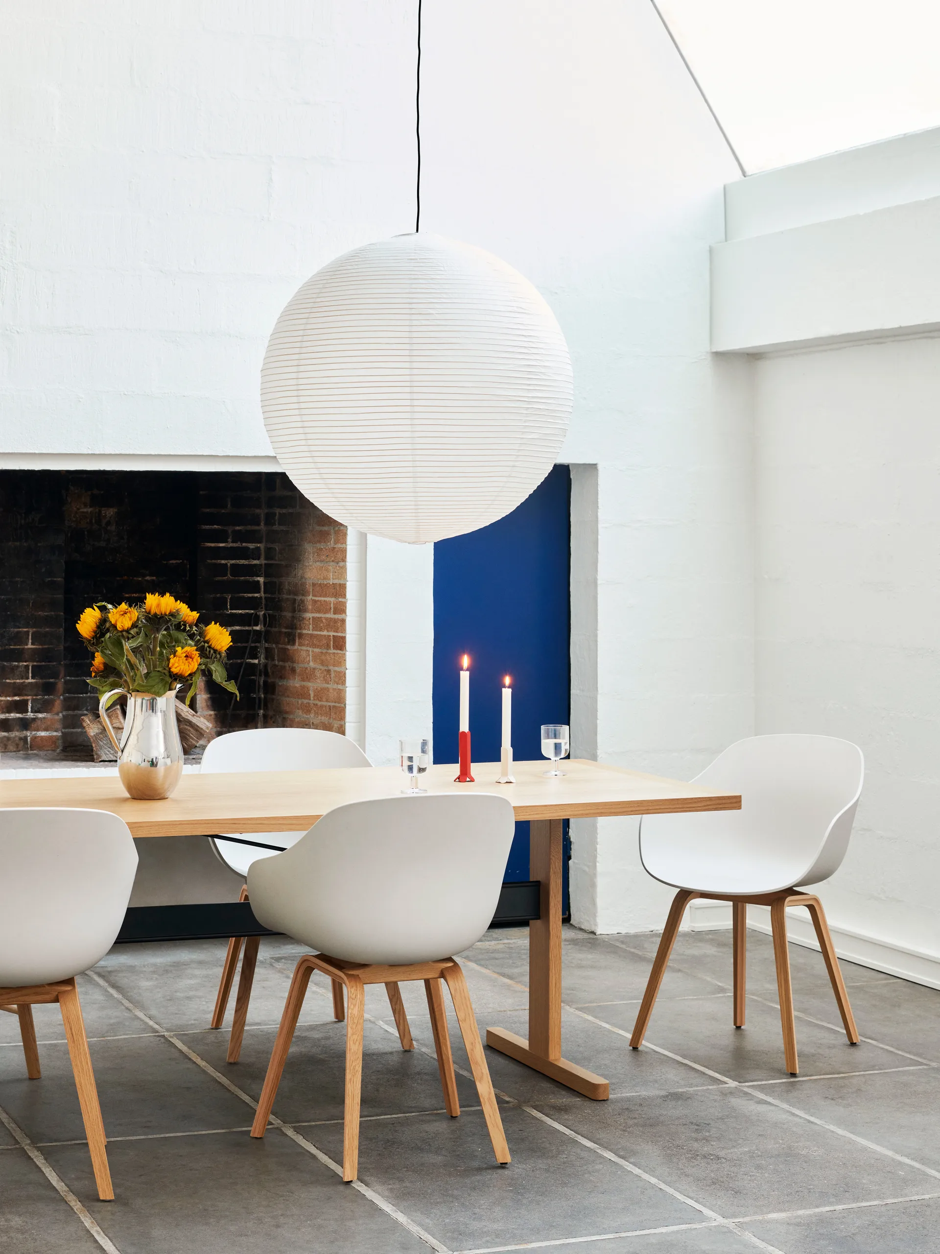 About a Chair 22 2.0 chair, Melange cream-lacquered oak frame HAY