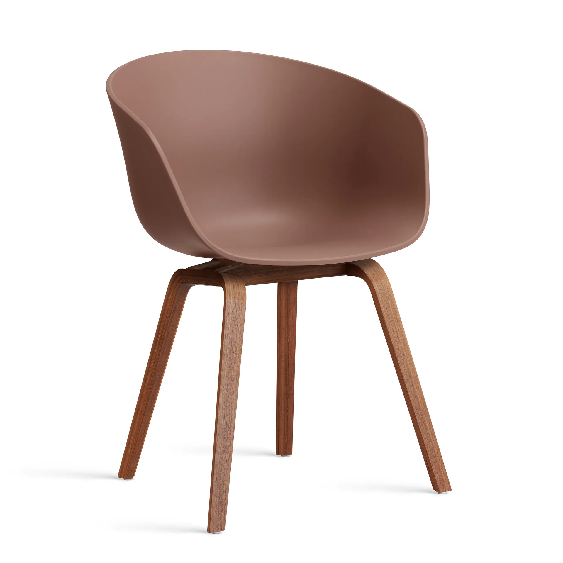 About a Chair 22 2.0 chair, Soft brick-lacquered walnut frame HAY