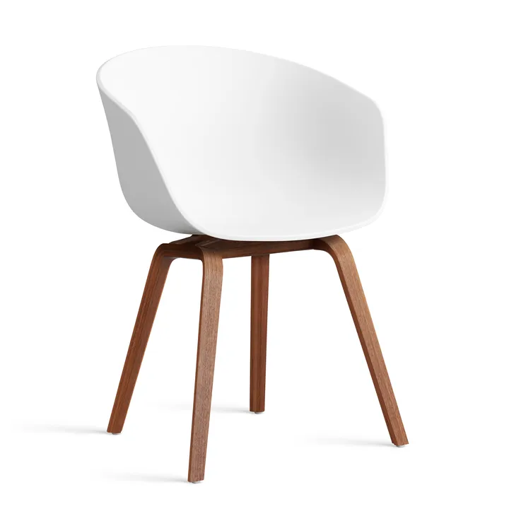 About a Chair 22 2.0 chair - White-lacquered walnut frame - HAY