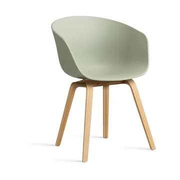 About a Chair AAC22 chair - Pastel green-lacquered oak frame - HAY