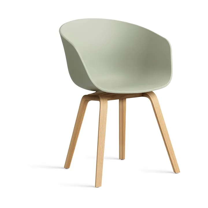 About a Chair AAC22 chair - Pastel green-lacquered oak frame - HAY