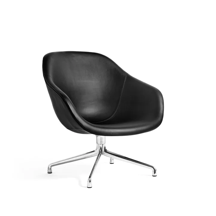 About a Lounge AAL81 armchair - Sierra si1001 black-aluminium - HAY