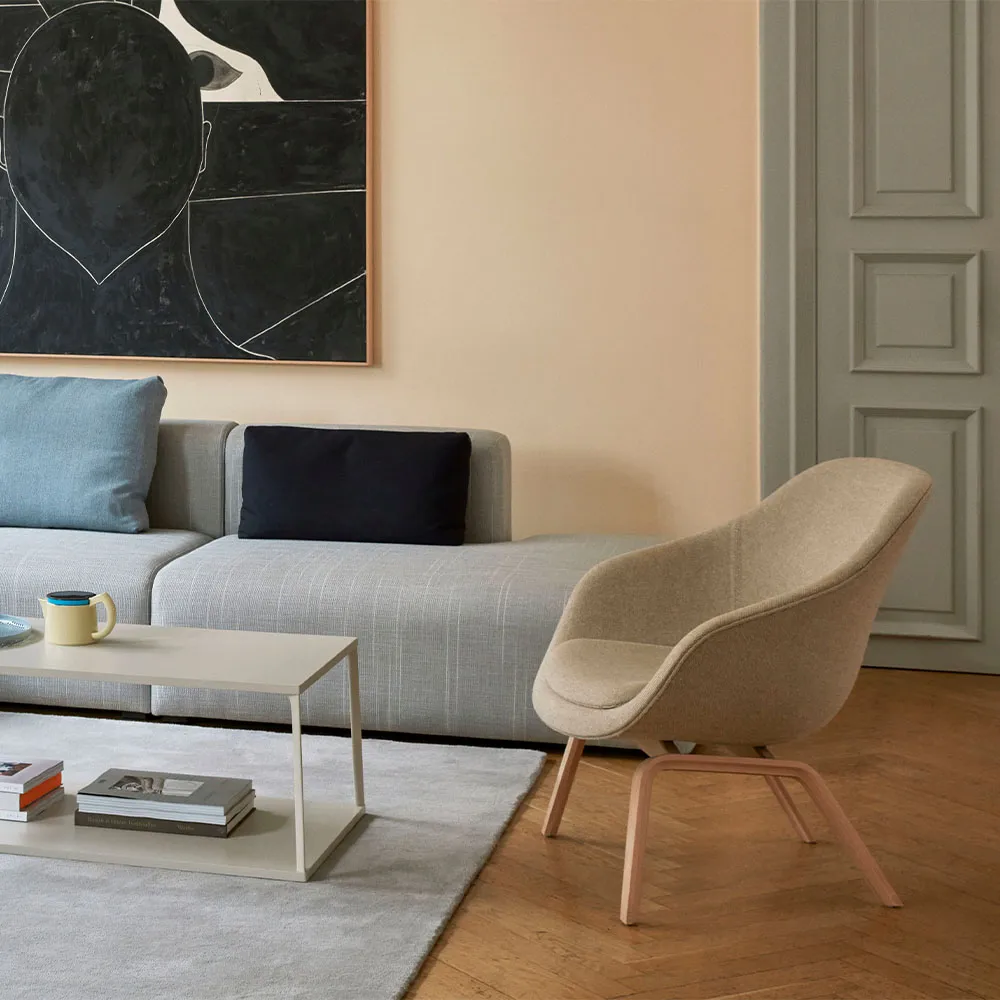 About A Lounge AAL83 lounge chair, Remix 383-oak legs HAY