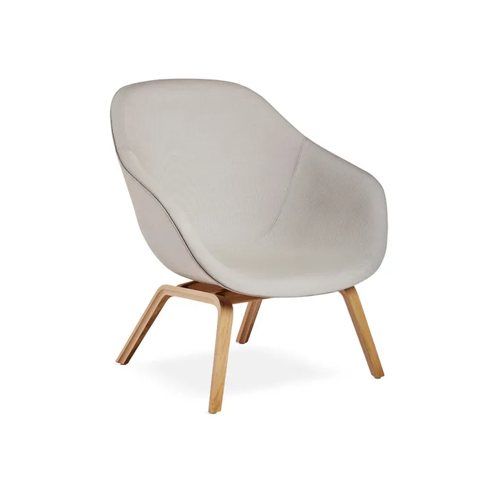About A Lounge AAL83 lounge chair - Steelcut Trio 105 grey melange-oak legs - HAY