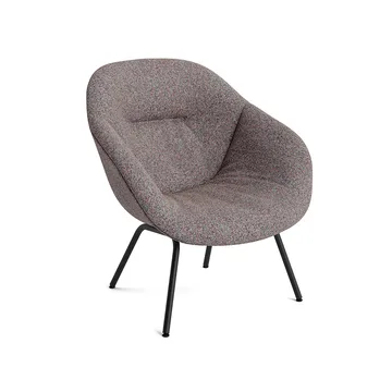 About a Lounge AAL87 Soft armchair - Fabric Swarm multicolor, black steel frame - HAY