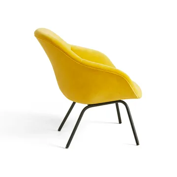About a Lounge AAL87 Soft armchair - Lola yellow-black steel frame - HAY