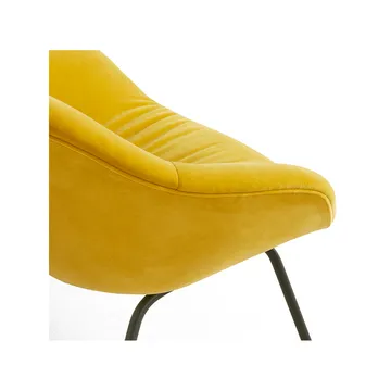 About a Lounge AAL87 Soft armchair - Lola yellow-black steel frame - HAY