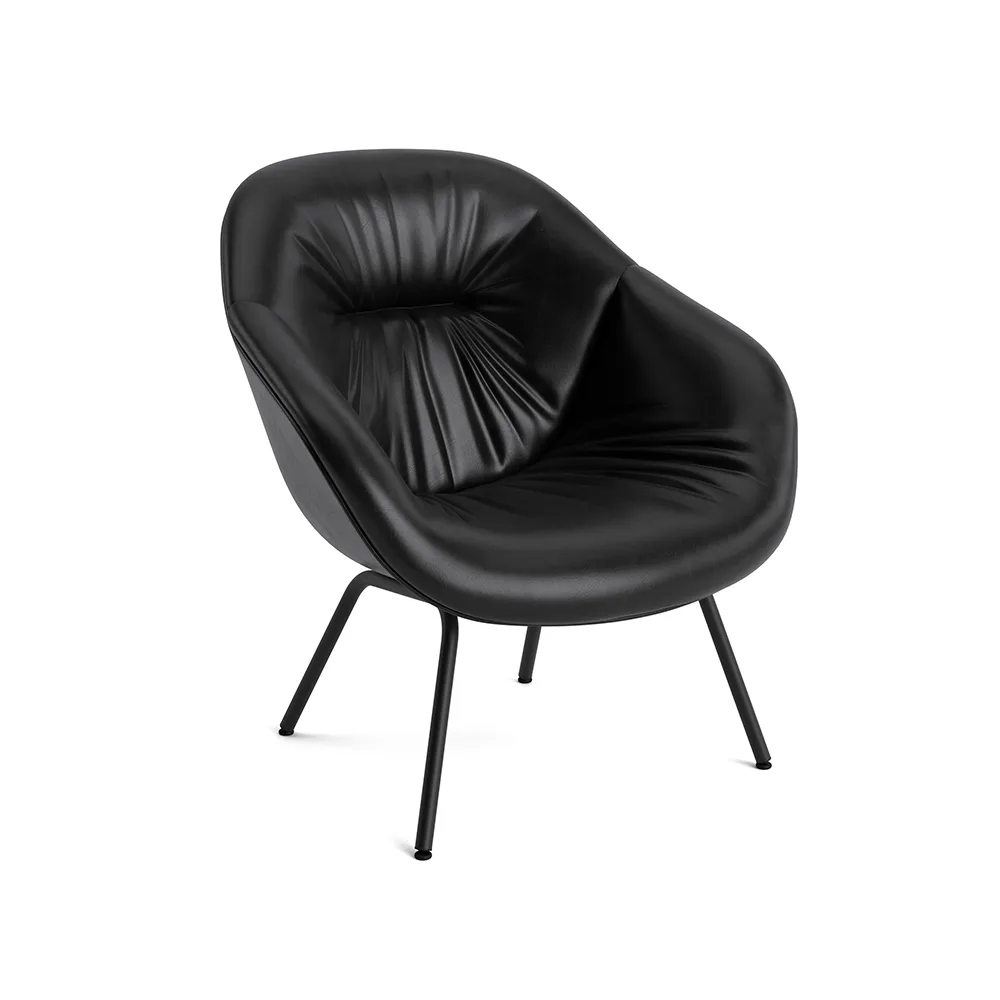 About a Lounge AAL87 Soft armchair, Sense black-black steel frame HAY