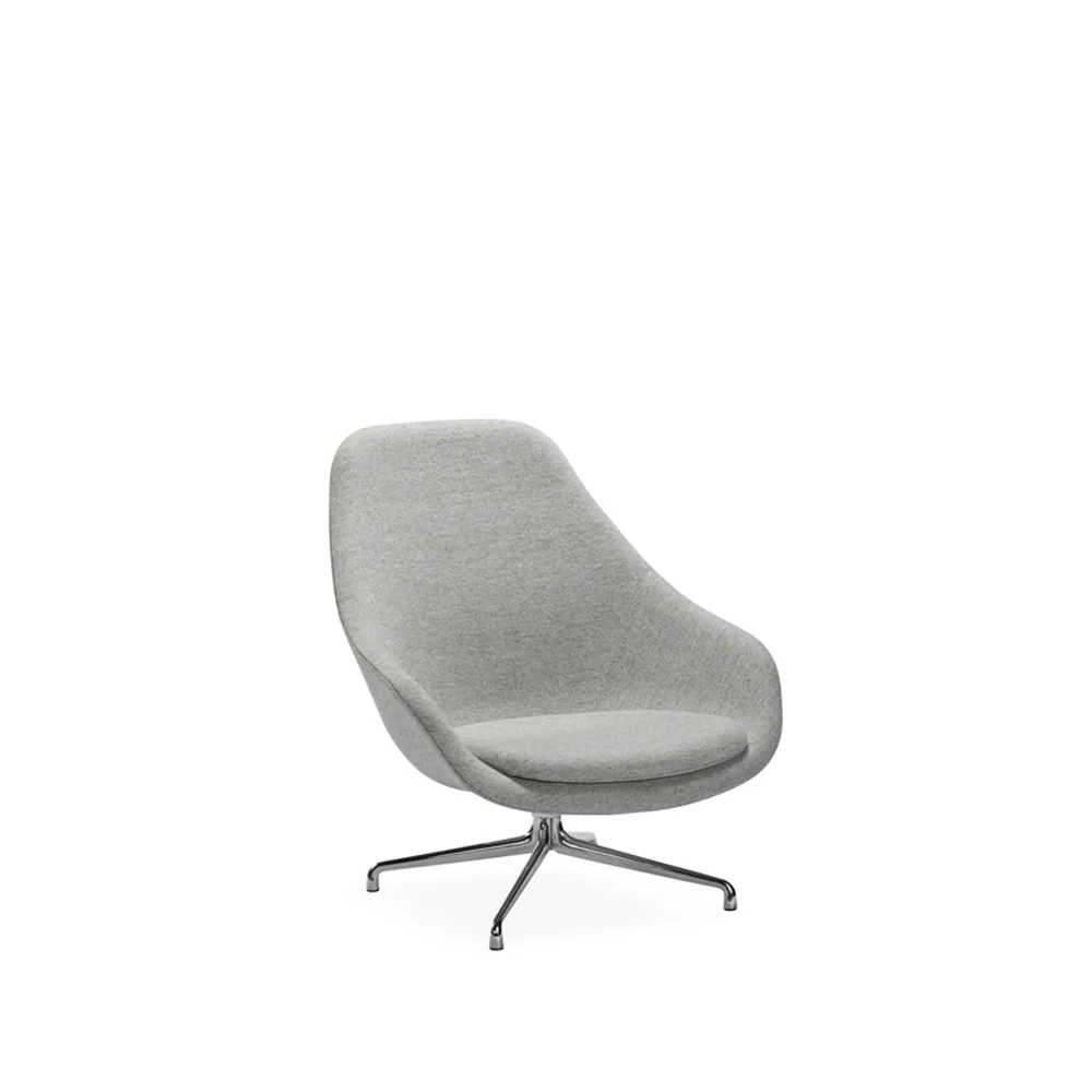 About a Lounge AAL91 lounge chair, Light grey-polished aluminium HAY