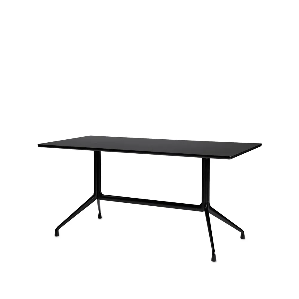 About a Table 10 dining table, Black linoleum 160x80 cm Black frame HAY