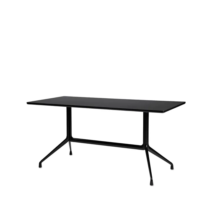 About a Table 10 dining table - Black linoleum 160x80 cm Black frame - HAY