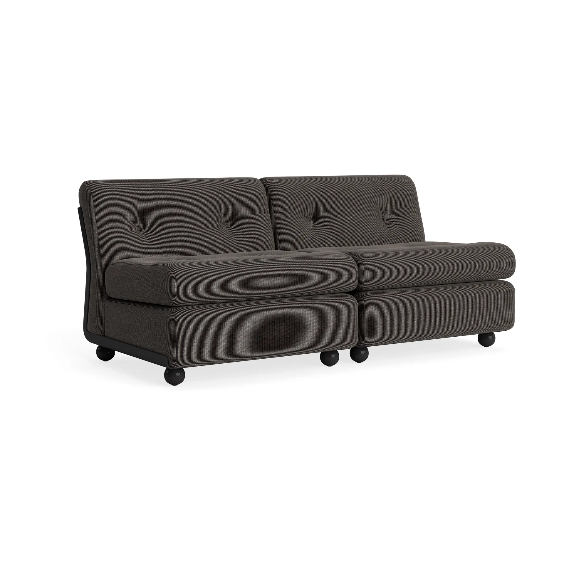 Amanta sofa module, Anthracite-yuma 1010, 2 seater HAY