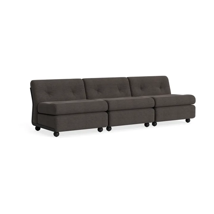 Amanta sofa module - Anthracite-yuma 1010, 3 seater - HAY