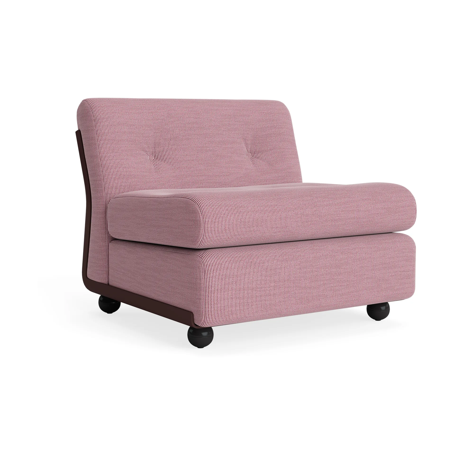 Amanta sofa module, Burgundy red-yuma 1851, 1-seat/armchair HAY