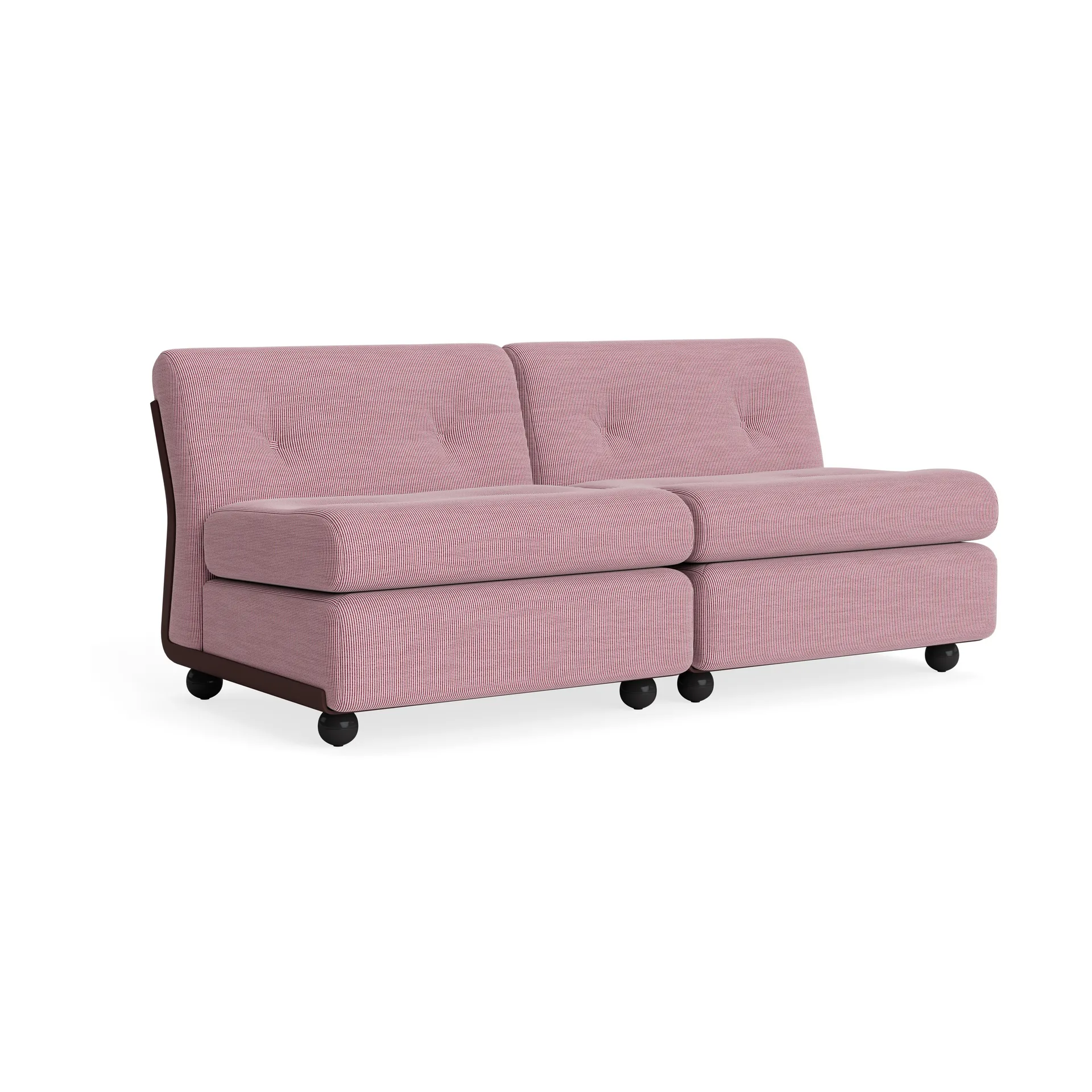 Amanta sofa module, Burgundy red-yuma 1851, 2-seater HAY