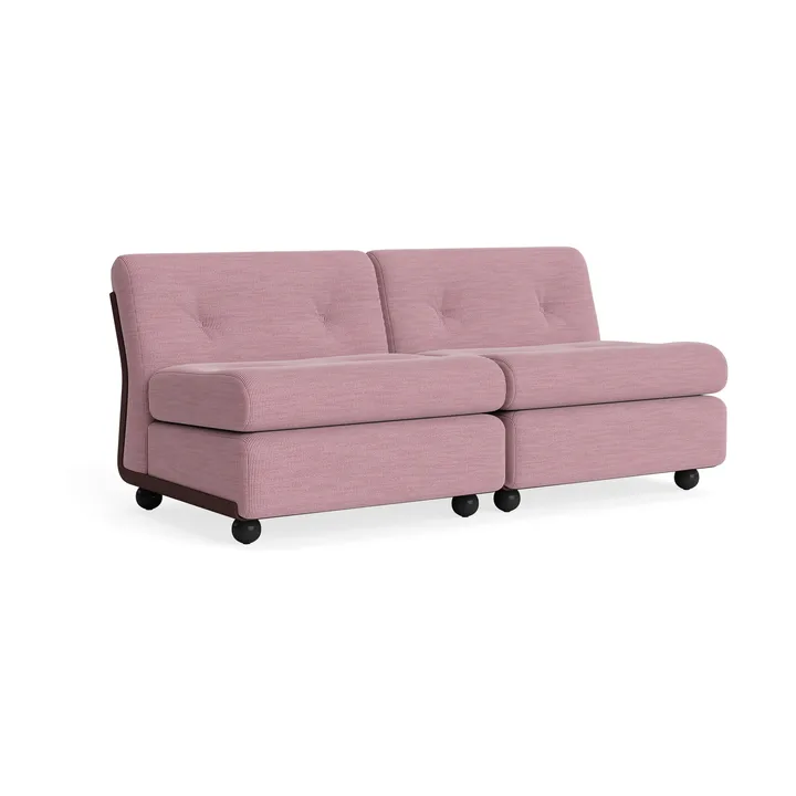 Amanta sofa module - Burgundy red-yuma 1851, 2-seater - HAY