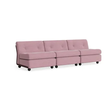 Amanta sofa module - Burgundy red-yuma 1851, 3 seater - HAY