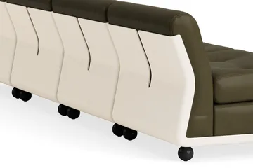 Amanta sofa module - Cream beige-sense forest, 4 seater - HAY
