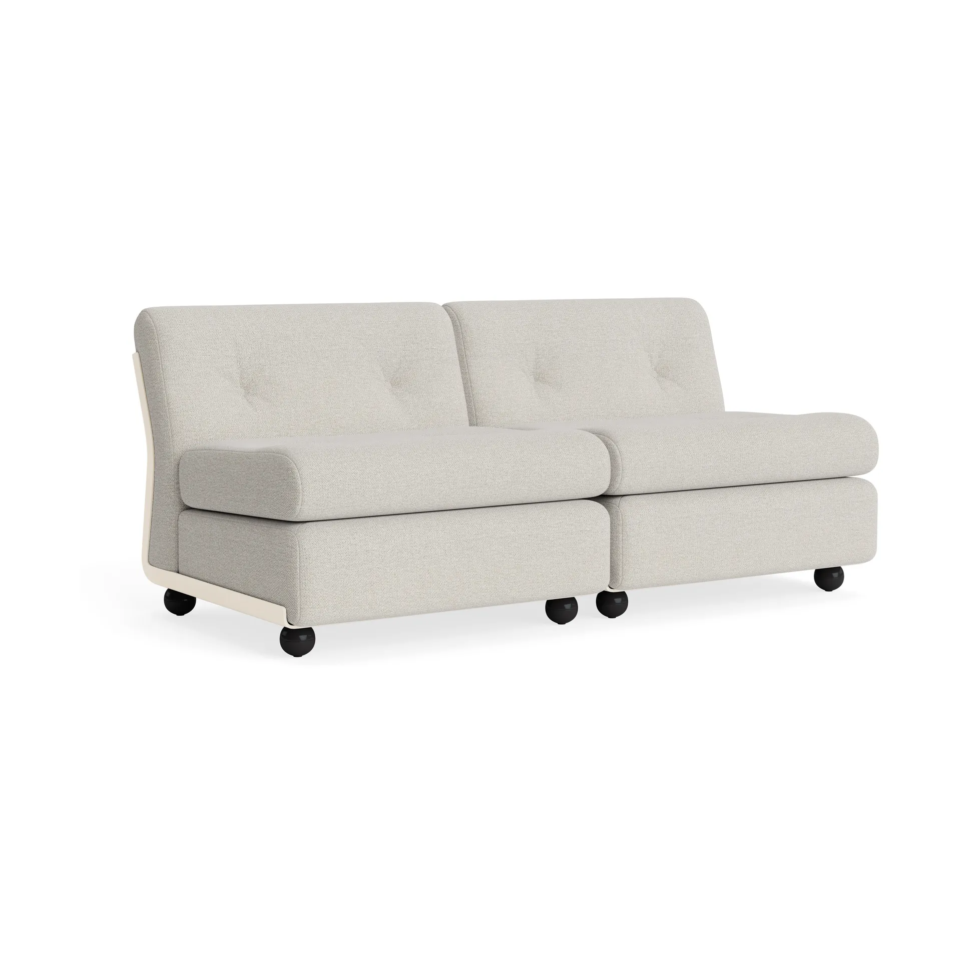 Amanta sofa module, Cream beige-story 102, 2-seater HAY
