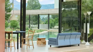 Amanta sofa module - Frost blue-naveli 723, 2 seater - HAY