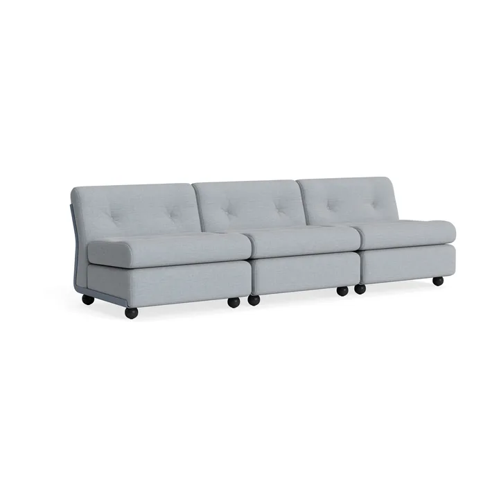 Amanta sofa module - Frost blue-naveli 723, 3 seater - HAY