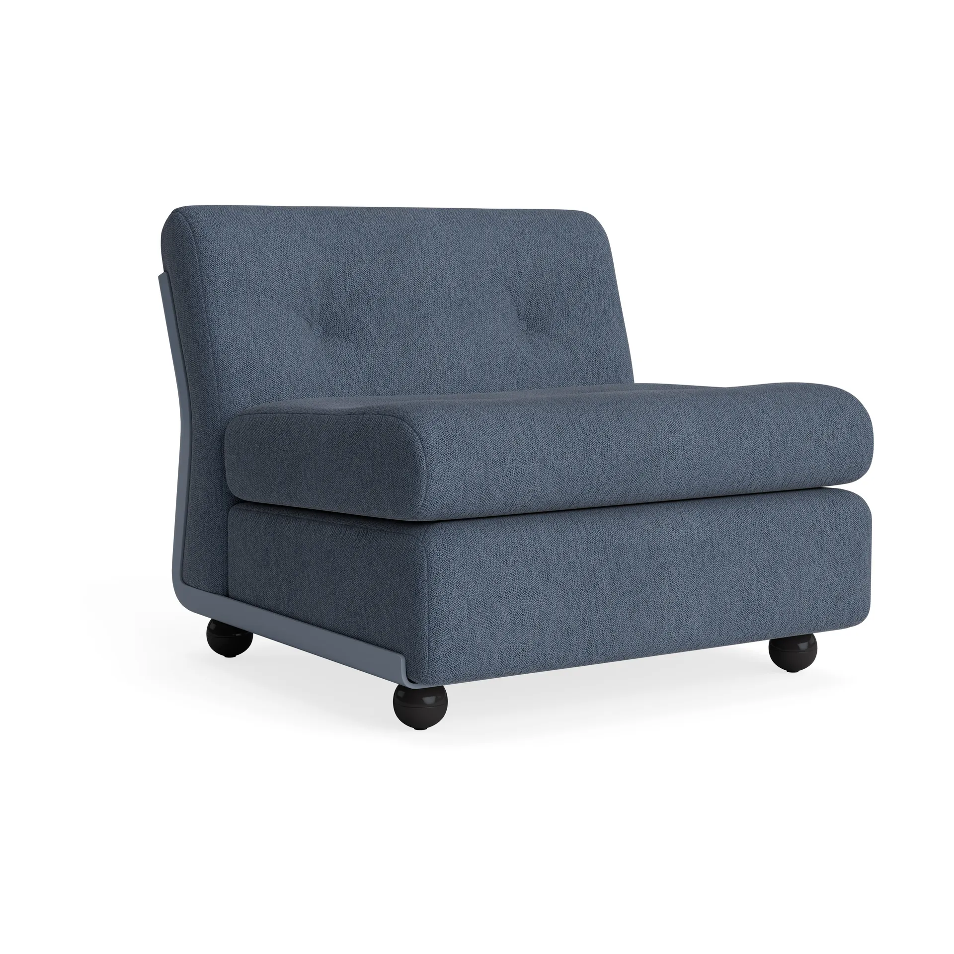 Amanta sofa module, Frost blue-turf blue, 1-seater/armchair HAY