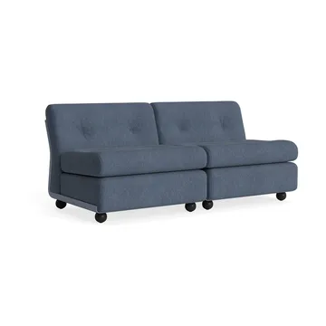 Amanta sofa module - Frost blue-turf blue, 2-seater - HAY