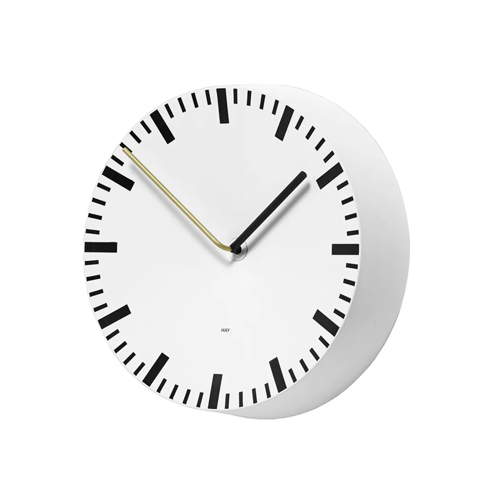 Analogue wall clock, White HAY